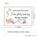 PPLR_HIDDEN_PRODUCT Thread and Flowers (2"x3" Cotton - 12 labels/set)