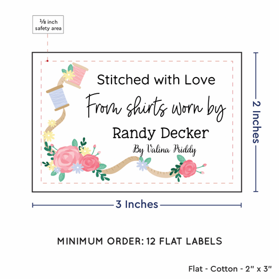 PPLR_HIDDEN_PRODUCT Thread and Flowers (2"x3" Cotton - 12 labels/set)
