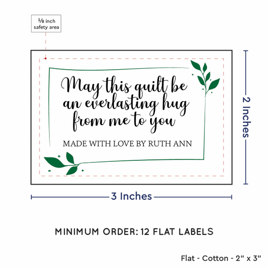 PPLR_HIDDEN_PRODUCT Leaf Quote (2"x3" Cotton - 12 labels/set)