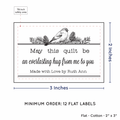 PPLR_HIDDEN_PRODUCT Winter Bird (2"x3" Cotton - 12 labels/set)