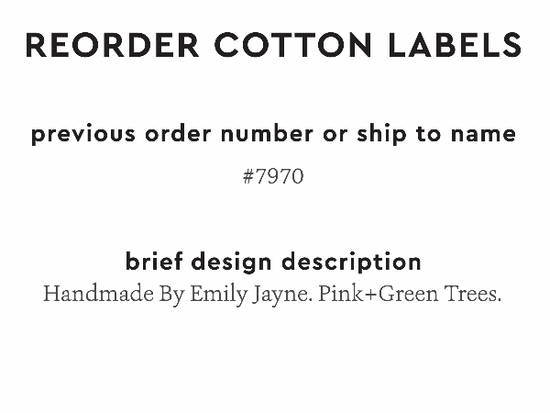 PPLR_HIDDEN_PRODUCT Reorder Previous Label Design - COTTON