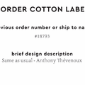 PPLR_HIDDEN_PRODUCT Reorder Previous Label Design - COTTON