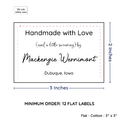 PPLR_HIDDEN_PRODUCT Large Text Only Label (2"x3"-Cotton)