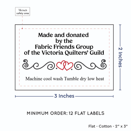 PPLR_HIDDEN_PRODUCT Double Heart Quote (2"x3" Cotton - 12 labels/set)