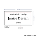 PPLR_HIDDEN_PRODUCT Text Only Medium Large Label (1.5"x3"-Cotton)