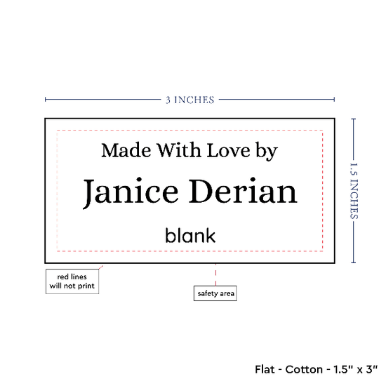 PPLR_HIDDEN_PRODUCT Text Only Medium Large Label (1.5"x3"-Cotton)