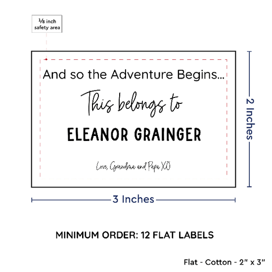 PPLR_HIDDEN_PRODUCT Large Text Only Label (2"x3"-Cotton)
