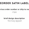 PPLR_HIDDEN_PRODUCT Reorder Previous Label Design - SATIN