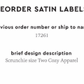 PPLR_HIDDEN_PRODUCT Reorder Previous Label Design - SATIN
