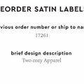 PPLR_HIDDEN_PRODUCT Reorder Previous Label Design - SATIN