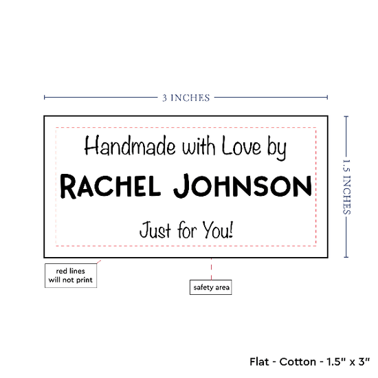 PPLR_HIDDEN_PRODUCT Text Only Medium Large Label (1.5"x3"-Cotton)