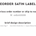 PPLR_HIDDEN_PRODUCT Reorder Previous Label Design - SATIN