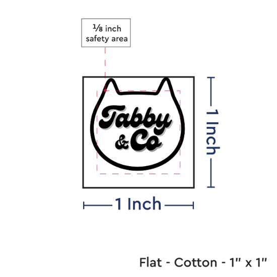 PPLR_HIDDEN_PRODUCT Print your Logo or Image on FLAT Cotton Tags