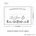 PPLR_HIDDEN_PRODUCT Double heart border with Fill in Blanks (2"x3" Cotton - 12 labels/set)