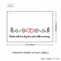 PPLR_HIDDEN_PRODUCT Double Heart Quote (2"x3" Cotton - 12 labels/set)