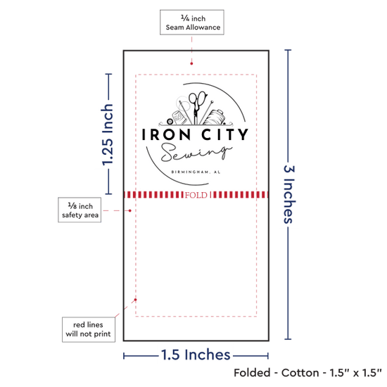 PPLR_HIDDEN_PRODUCT Print Your Logo or Image on FOLDED Cotton Tags