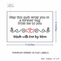 PPLR_HIDDEN_PRODUCT Double Heart Quote (2"x3" Cotton - 12 labels/set)