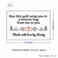 PPLR_HIDDEN_PRODUCT Double Heart Quote (2"x3" Cotton - 12 labels/set)