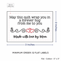 PPLR_HIDDEN_PRODUCT Double Heart Quote (2"x3" Cotton - 12 labels/set)