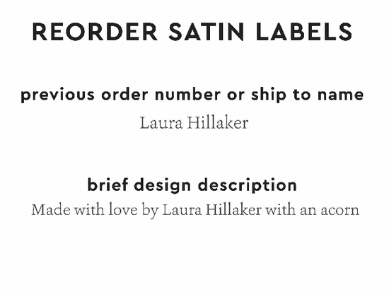 PPLR_HIDDEN_PRODUCT Reorder Previous Label Design - SATIN