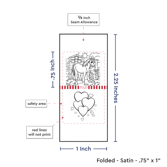 PPLR_HIDDEN_PRODUCT Print Your Logo/Image on Satin Tags (1" wide - Satin)
