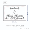 PPLR_HIDDEN_PRODUCT Double Heart Border (2"x3" Cotton - 12 labels/set)