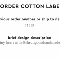 PPLR_HIDDEN_PRODUCT Reorder Previous Label Design - COTTON
