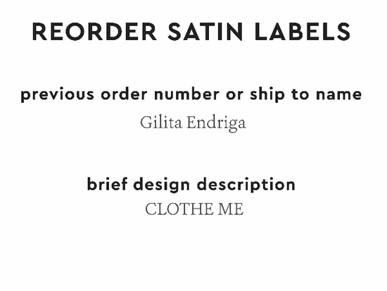 PPLR_HIDDEN_PRODUCT Reorder Previous Label Design - SATIN