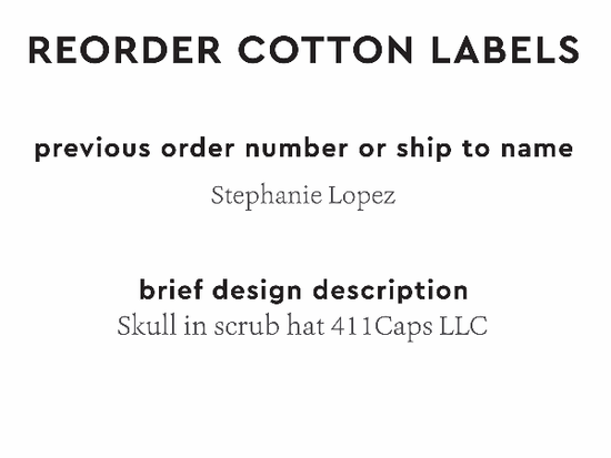 PPLR_HIDDEN_PRODUCT Reorder Previous Label Design - COTTON