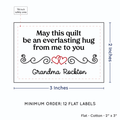 PPLR_HIDDEN_PRODUCT Double Heart Quote (2"x3" Cotton - 12 labels/set)