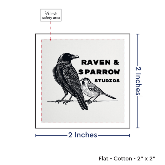 PPLR_HIDDEN_PRODUCT Print your Logo or Image on FLAT Cotton Tags
