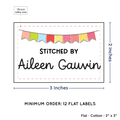 PPLR_HIDDEN_PRODUCT Colorful Banner (2"x3" Cotton - 12 labels/set)