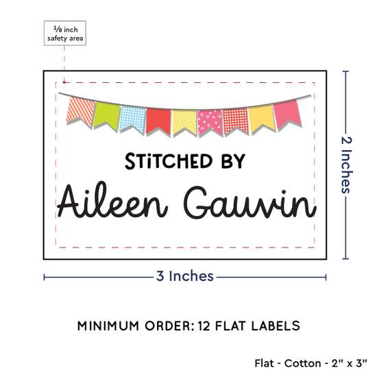 PPLR_HIDDEN_PRODUCT Colorful Banner (2"x3" Cotton - 12 labels/set)