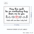 PPLR_HIDDEN_PRODUCT Double Heart Quote (2"x3" Cotton - 12 labels/set)