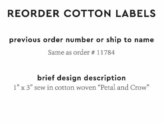 PPLR_HIDDEN_PRODUCT Reorder Previous Label Design - COTTON