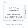 PPLR_HIDDEN_PRODUCT Double Heart Border (2"x3" Cotton - 12 labels/set)