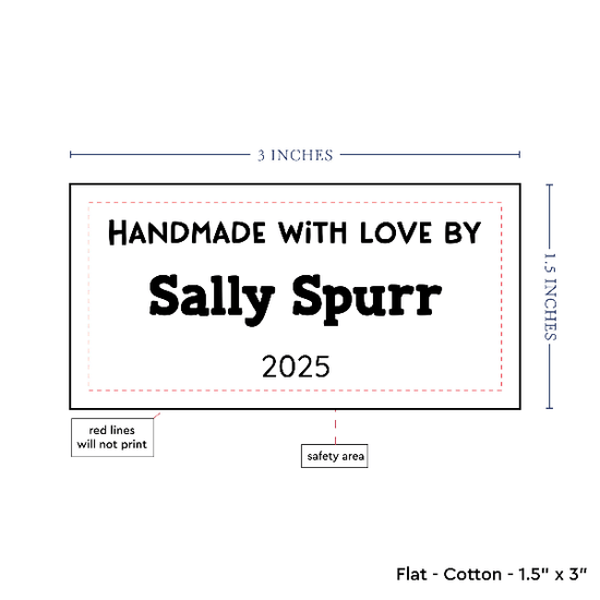 PPLR_HIDDEN_PRODUCT Text Only Medium Large Label (1.5"x3"-Cotton)