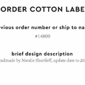 PPLR_HIDDEN_PRODUCT Reorder Previous Label Design - COTTON