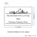 PPLR_HIDDEN_PRODUCT Winter Bird (2"x3" Cotton - 12 labels/set)