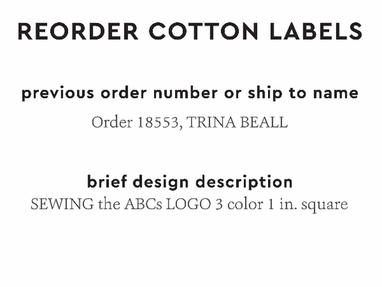 PPLR_HIDDEN_PRODUCT Reorder Previous Label Design - COTTON