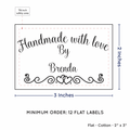 PPLR_HIDDEN_PRODUCT Double Heart Border (2"x3" Cotton - 12 labels/set)