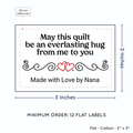 PPLR_HIDDEN_PRODUCT Double Heart Quote (2"x3" Cotton - 12 labels/set)