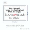 PPLR_HIDDEN_PRODUCT Double Heart Quote (2"x3" Cotton - 12 labels/set)