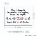 PPLR_HIDDEN_PRODUCT Double Heart Quote (2"x3" Cotton - 12 labels/set)