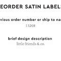 PPLR_HIDDEN_PRODUCT Reorder Previous Label Design - SATIN