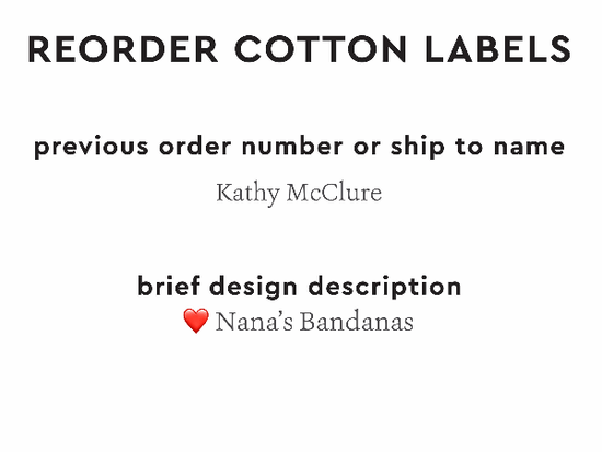 PPLR_HIDDEN_PRODUCT Reorder Previous Label Design - COTTON