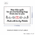 PPLR_HIDDEN_PRODUCT Double Heart Quote (2"x3" Cotton - 12 labels/set)