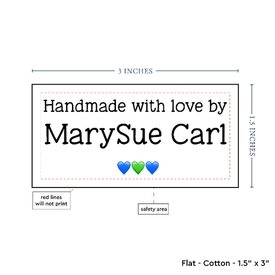 PPLR_HIDDEN_PRODUCT Text Only Medium Large Label (1.5"x3"-Cotton)