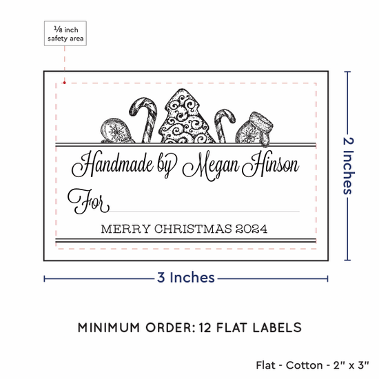 PPLR_HIDDEN_PRODUCT Holiday Treats with Fill in Blanks (2"x3" Cotton - 12 labels/set)