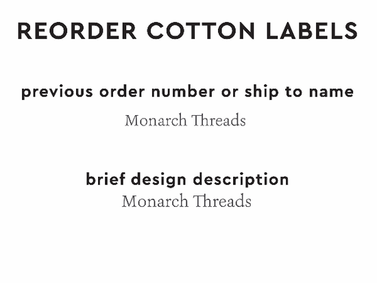 PPLR_HIDDEN_PRODUCT Reorder Previous Label Design - COTTON